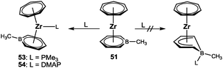 Formation of the adducts 53 and 54.