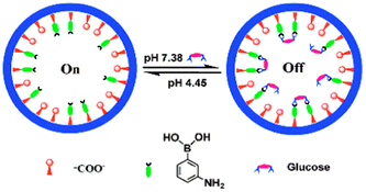 Glucose responsive biomimetic nanochannel. Reproduced from ref. 81 with permission from The Royal Society of Chemistry.