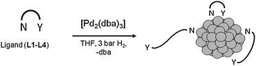 Synthesis of the Pd nanoparticles.