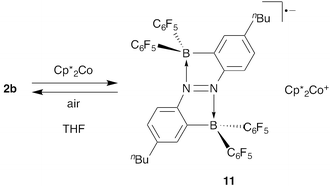 Reversible reduction of 2b.