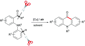 New route to synthesize acridones.