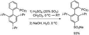 Preparation of sulfonated XPhos.