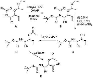 Modification of a paclitaxel sidechain precursor.18b