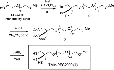 Synthesis of the TMM–PEG2000 ligand (1).