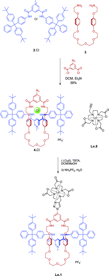 Preparation of Ln·1 [Ln = Lu and Eu].