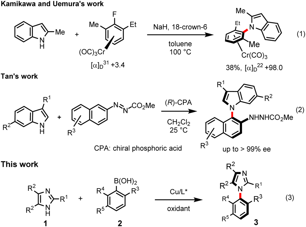 First atroposelective Chan–Lam coupling for the synthesis of C–N linked ...