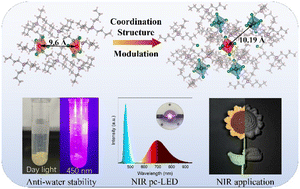 Graphical abstract: Realizing efficient broadband near-infrared emission under blue light excitation in Sb3+-doped zero-dimensional organic tin(iv)-based metal halides via coordination structure modulation