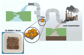 Graphical abstract: Cellulose acetate-nanoMOF beads: a safe, sustainable and scalable solution for Pb remediation in complex water systems