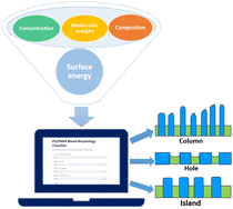 Graphical abstract: Morphology prediction for polymer blend thin films using machine learning