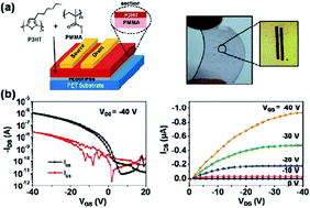 Graphical abstract: Self-stratified semiconductor/dielectric polymer blends: vertical phase separation for facile fabrication of organic transistors