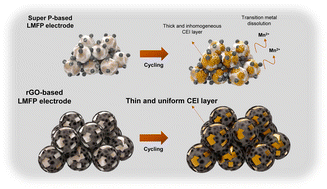Graphical abstract: Conformal CEI formation induced by oxygen-functionalized conductive agents on Mn-rich olivine cathodes