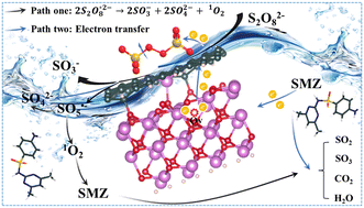 Graphical abstract: Optimization of Fenton-like reaction pathways using Ov-containing ZnO@nitrogen-rich porous carbon: the electron transfer and 1O2 triggered non-radical process